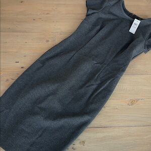 Ann Taylor Charcoal Midi Dress never worn with tags